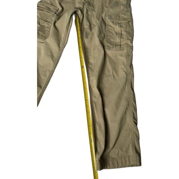 Carhartt Men’s RUGGED FLEX RELAXED FIT CANVAS CARGO WORK PANTS Khaki 36x28 - Picture 7 of 9